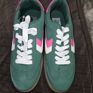 DV by Dolce Vita Green and Pink Sneakers
